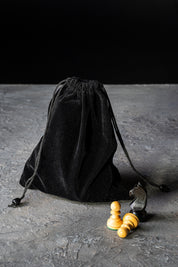Sac velours pour ranger les pièces d'échecs