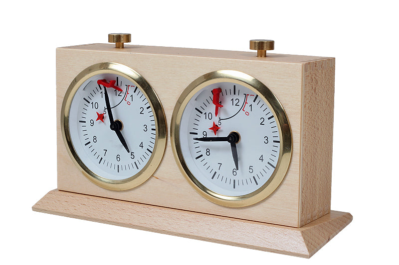 Pendule BHB en bois  claire de grande taille avec un support - Pendule traditionnelle mécanique - Pendule BHB en bois  claire de grande taille avec un support - Pendule traditionnelle mécanique