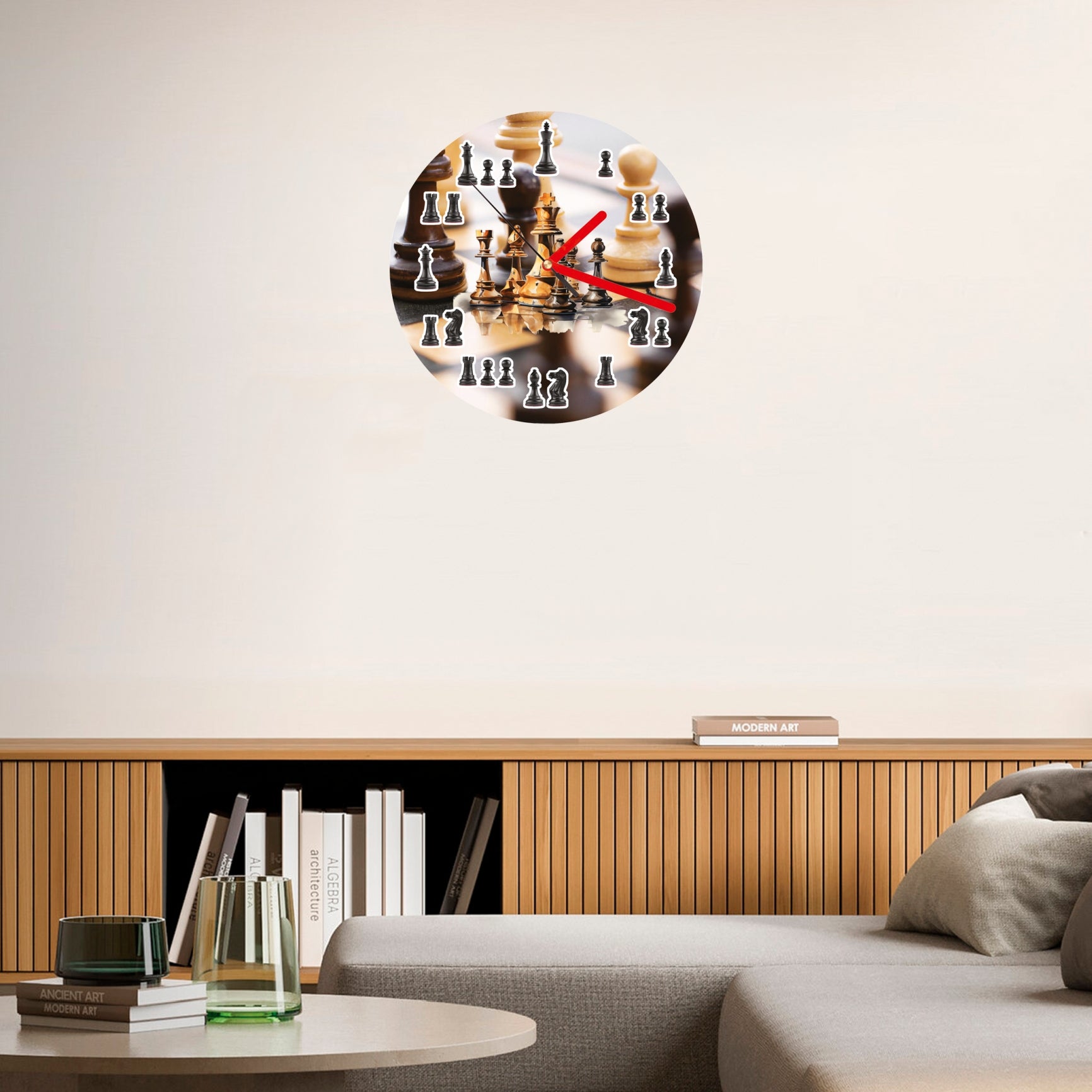 Reloj de ajedrez de pared - Reloj de ajedrez de pared