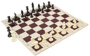 Juego de ajedrez - figuras de plástico DCP03G (rey 96 mm) + tablero de ajedrez con campo de 57 mm