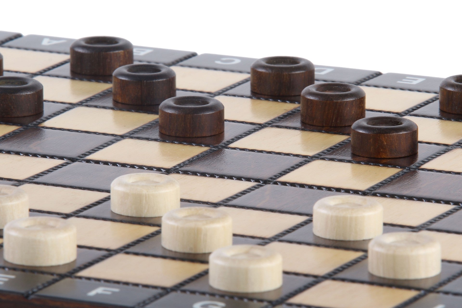 Jeu d'Echecs + Dames  + Backgammon en bois de charme, de petite taille (27 x 27cm) - Ensemble comprenant trois jeux pour deux joueurs - Jeu d'Echecs + Dames  + Backgammon en bois de charme, de petite taille (27 x 27cm) - Ensemble comprenant trois jeux pour deux joueurs